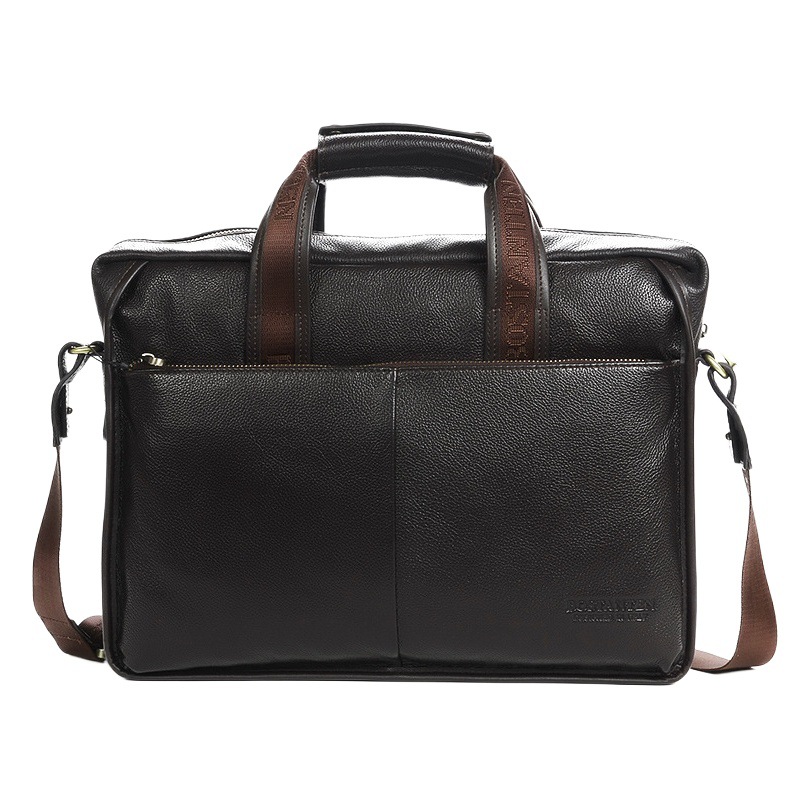 ペルシャダントン男性バッグビジネス男性ハンドバッグ横型シングルショルダーバッグ本革ブリーフケースパソコンバッグ