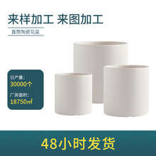 定制陶瓷花盆简约现代花盆容器绿植盆栽多肉蝴蝶兰花盆跨境批发