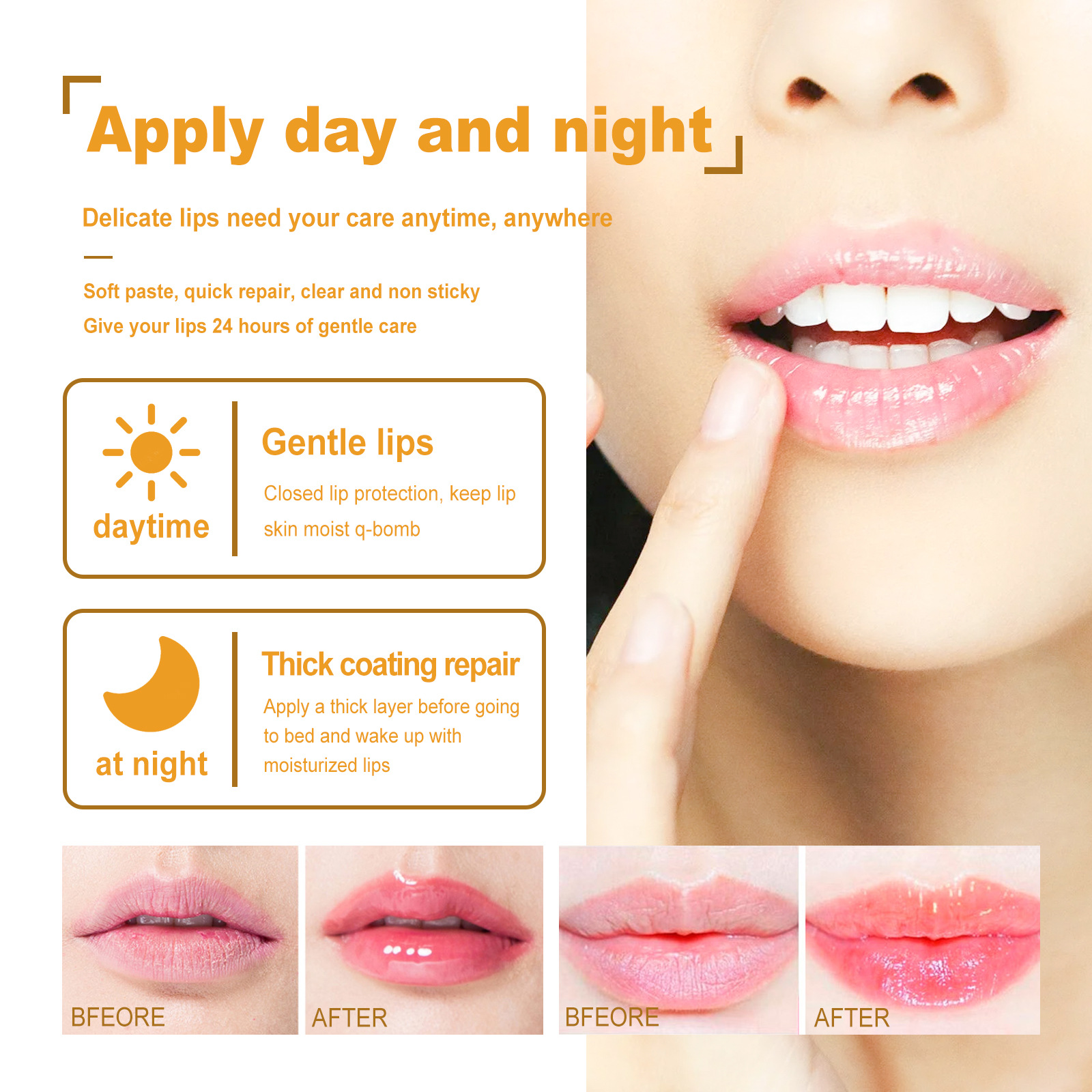 Rossetto South Moon Honey VE Idratante, riparatore, primerizzante, anti-screpolature e sbiadimento delle linee delle labbra_voghion.com