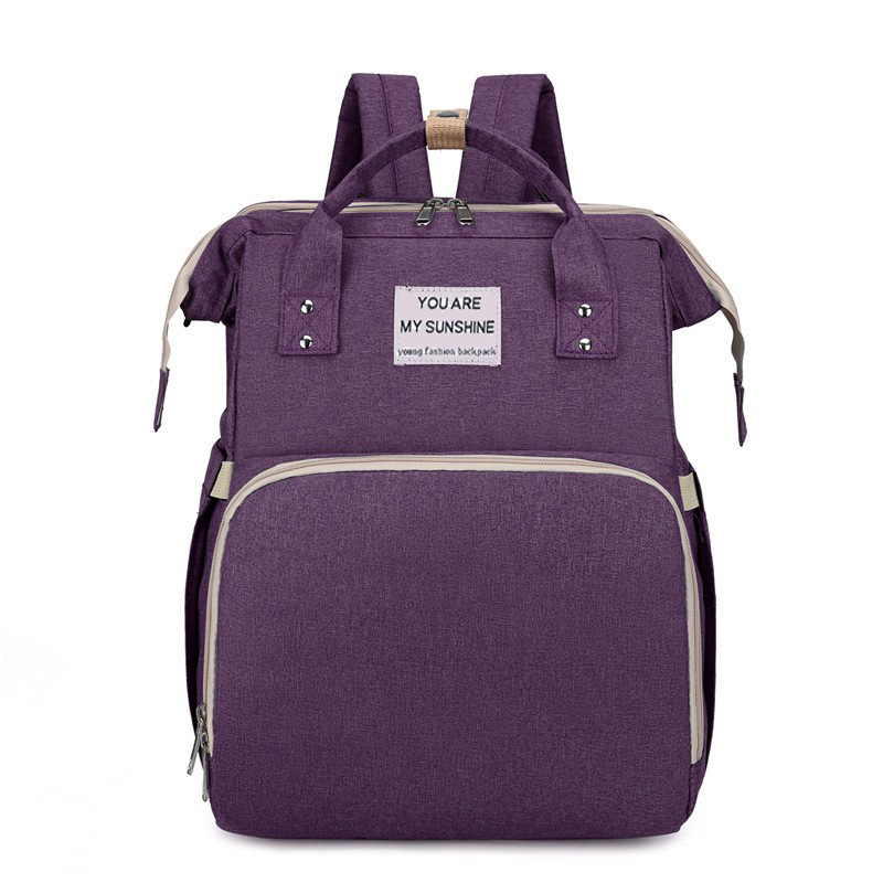 Transfronterizos nueva moda mamá bolsa cuna bolsa multifuncional para madres y bebés para salir bolsas de hombro personalizadas de gran capacidad ligeras