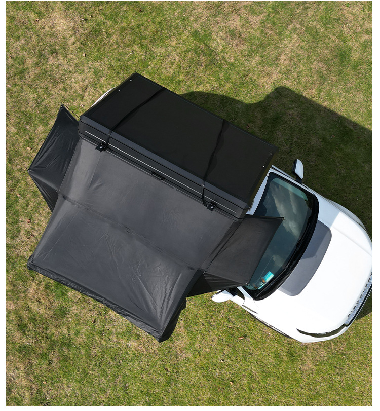 Cross-Border New Roof Tent Hard-Top Aluminum Alloy Travel Car Tent Outdoor Camping Self-Driving Tour Roof Tent