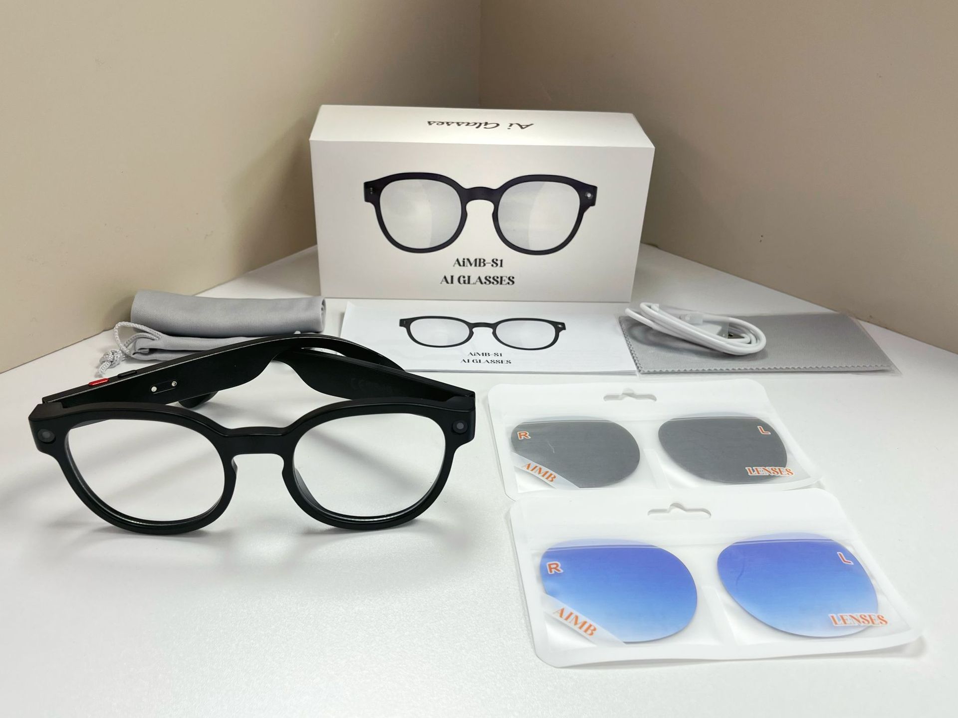 AIMB-S1 (negro, 3 tipos de lentes)