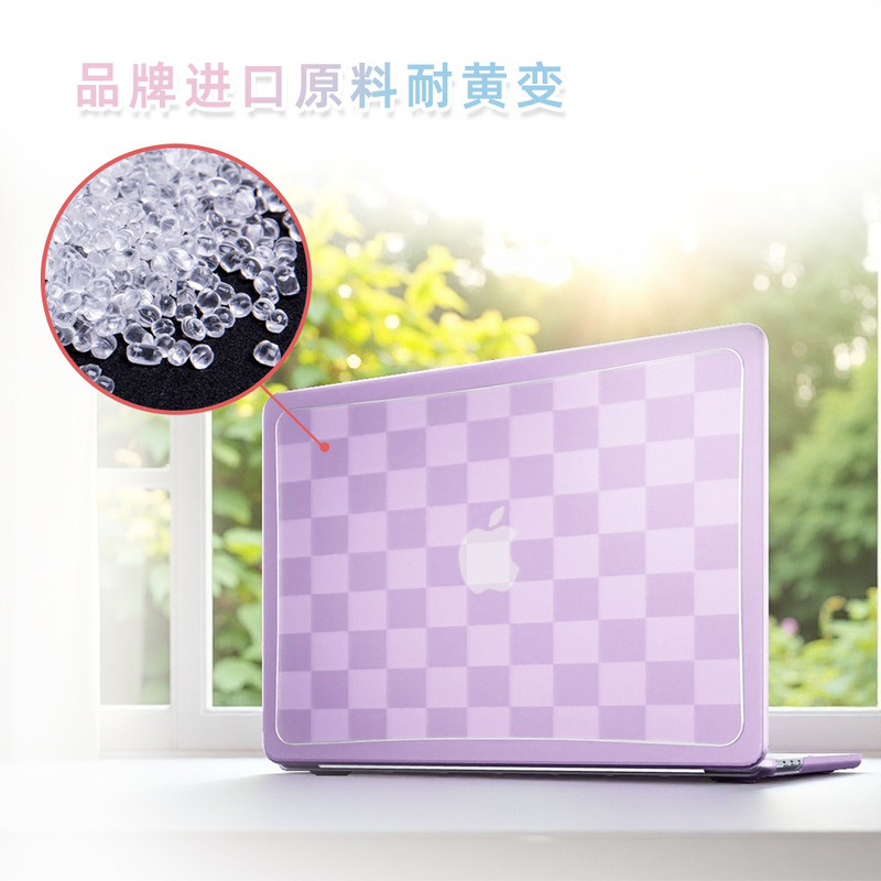 MacBook Air13.6 Pro 14.2inch Protective Case Pc Checkerboard Style Imported Material Resistant to Yellowing MacBook Air13.6 Pro 14.2inch Protective Case Pc Checkerboard Style Imported Material Resistant to Yellowing