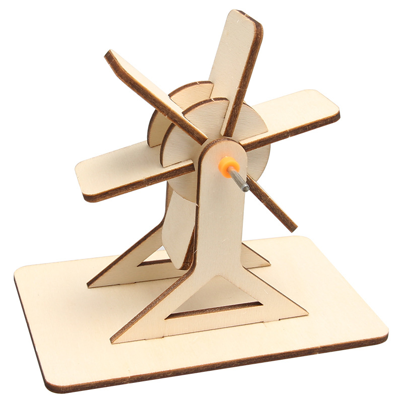 Ciencia y Tecnología pequeña producción joven ciencia pequeño experimento rueda de agua coche ciencia y educación juguetes hechos a mano DIY material paquete