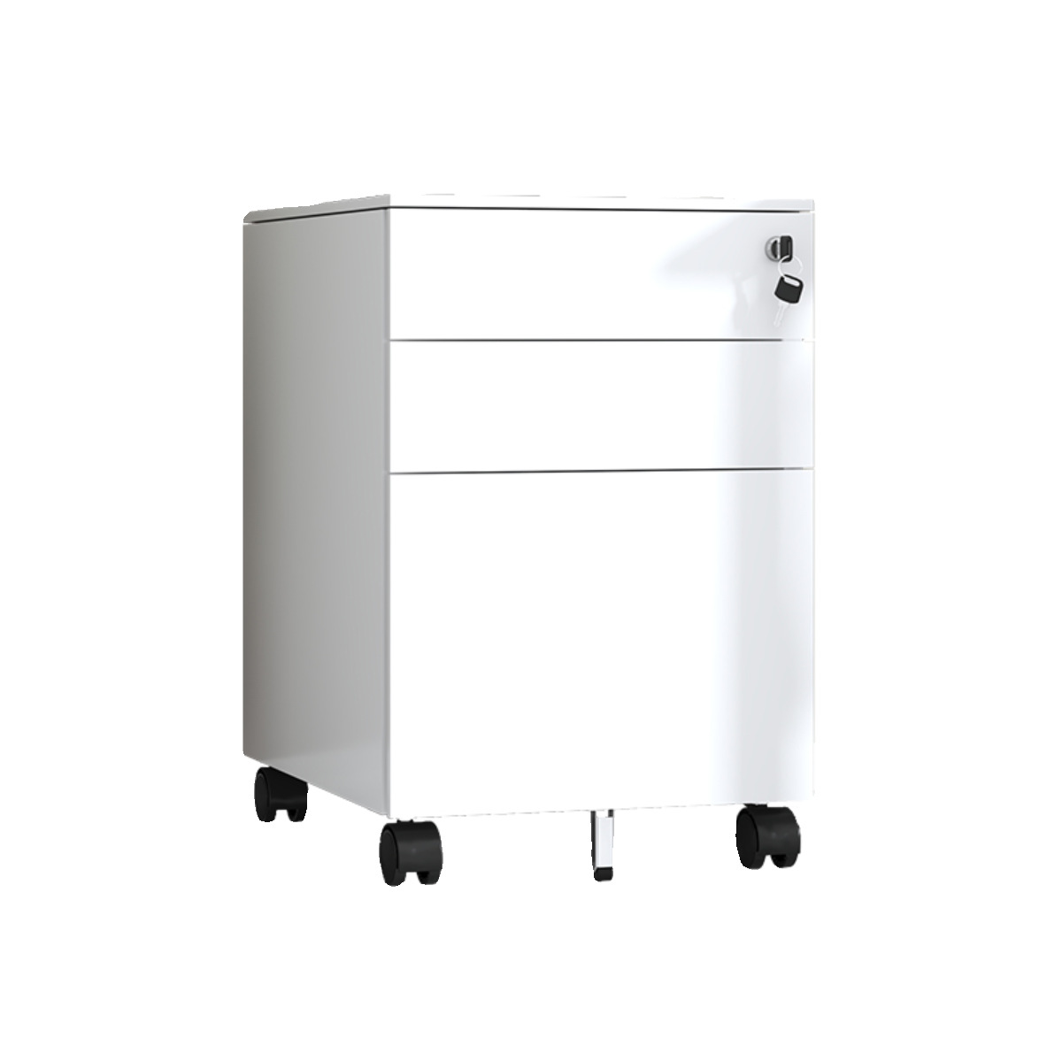 gabinete móvil debajo de la mesa gabinete bajo gabinete de oficina tres extracciones cifrado bloqueo archivador de archivos multi extracción gabinete de hoja de hierro con ruedas móviles