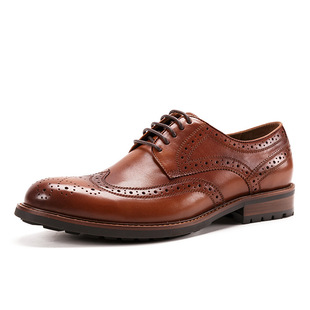 2025 Summer Men's Shoes Breathable Shoes Summer Round-Toe Business Formal Leather Shoes Men's Wedding Shoes Men's Dropshipping Derby Leather Shoes