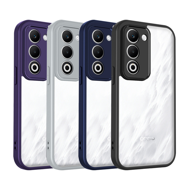 Suitable for Oppo A6Pro Mobile Phone Case Rneo14 High-Transparency Acrylic Two-In-One Realme15 Anti-Fall Protective Cover Suitable for Oppo A6Pro Mobile Phone Case Rneo14 High-Transparency Acrylic Two-In-One Realme15 Anti-Fall Protective Cover