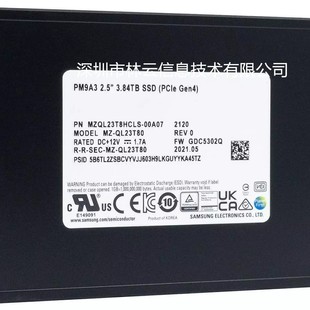 For Samsung PM9A3 1.92T SSD 2.5 U.2 SSD MZQL21T9HCJR-00A07/