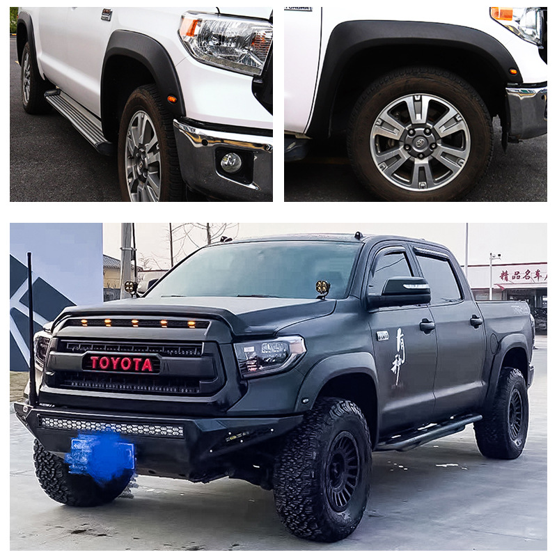 Fábrica al por mayor aplicable a TUNDRA Toyota Tantu 2014 ensanchó la ceja de la rueda de modificación de cuerpo ancho Fender flare