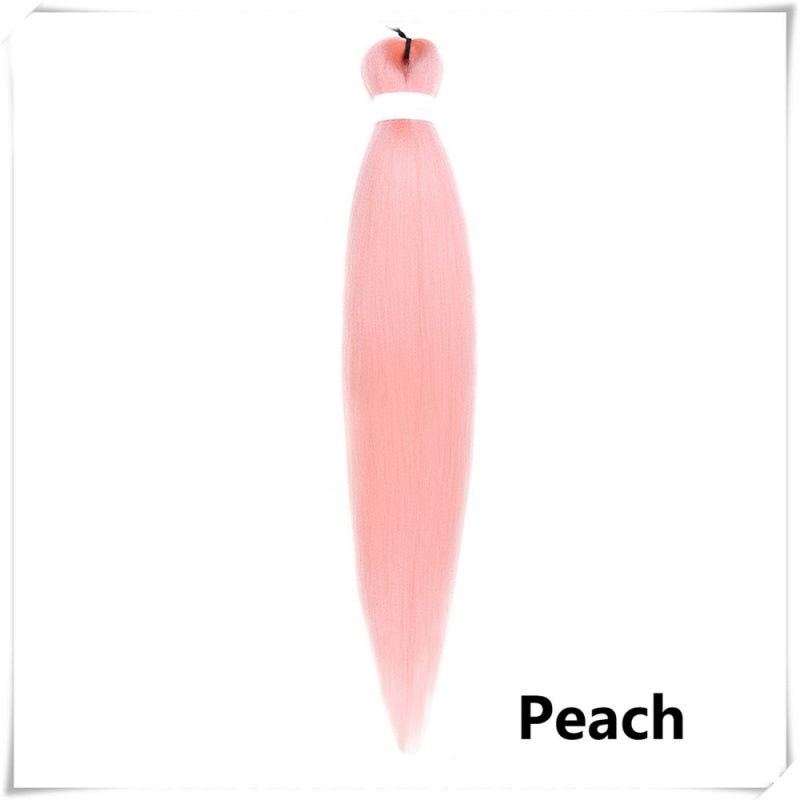 Fijo de baja temperatura de agua caliente FR Easy Braid Fibra química Trenza sucia Multicolor Negro Pechón suave y esponjoso