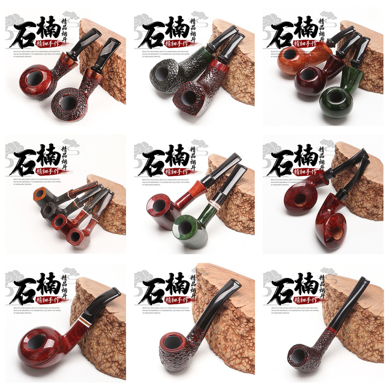 Compasswood Pipe Complete Set Creative Simple Classic Portable Straight Detachable Pipe Compasswood