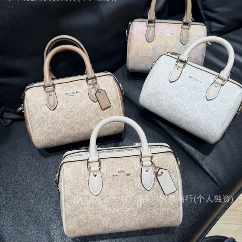 Koujia's New Rowan18 Mini Boston Pillow Bag, Classic and Fashionable Handbag, Monogram Shoulder Bag, Crossbody Bag