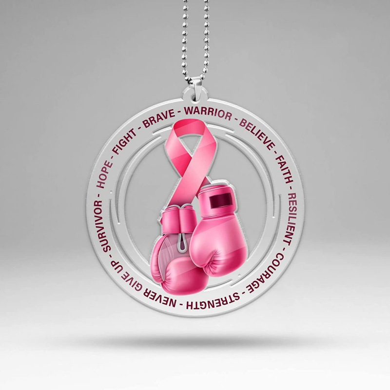 Nuevo acrílico 2D cinta rosa accesorios para automóviles, accesorios de guerreros