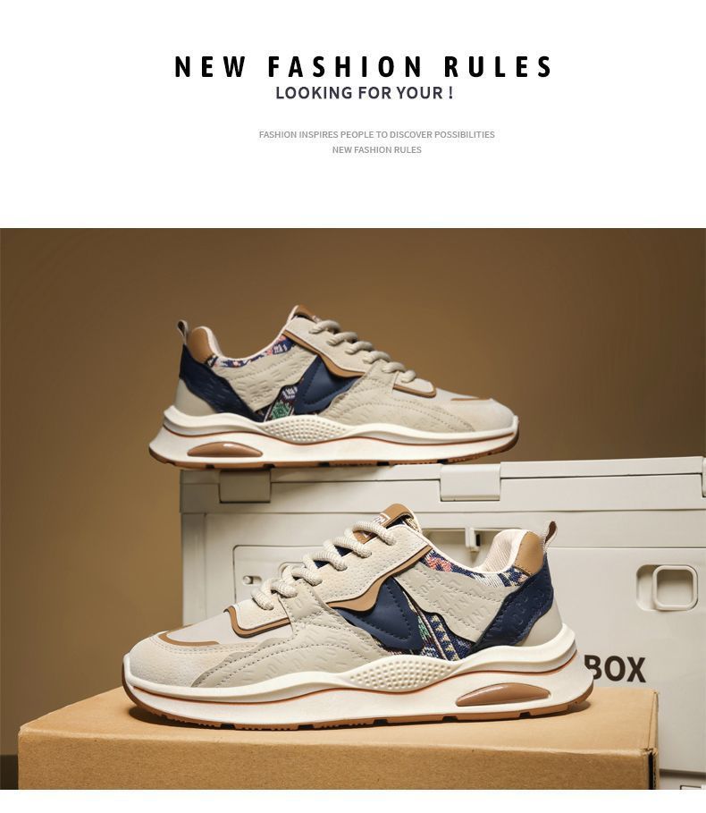 Men's Casual Shoes Soft Sole Thick Sole Trainers For Men_voghion.com