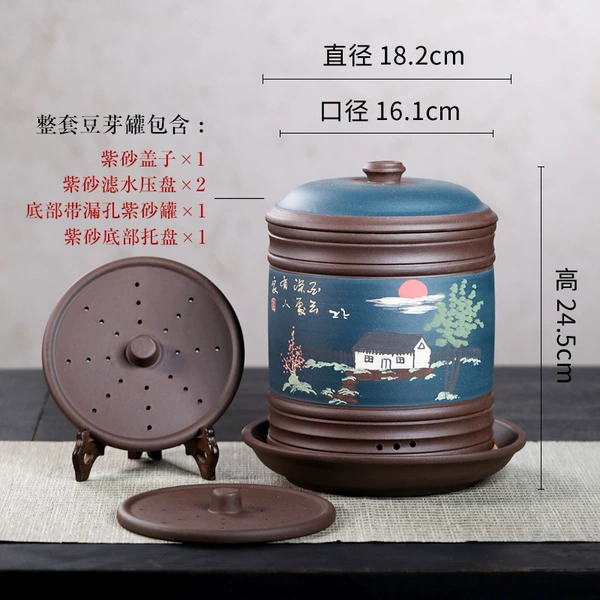 Preferred purple clay large purple clay bean sprout pot-Shanjutu (resuming upwards)