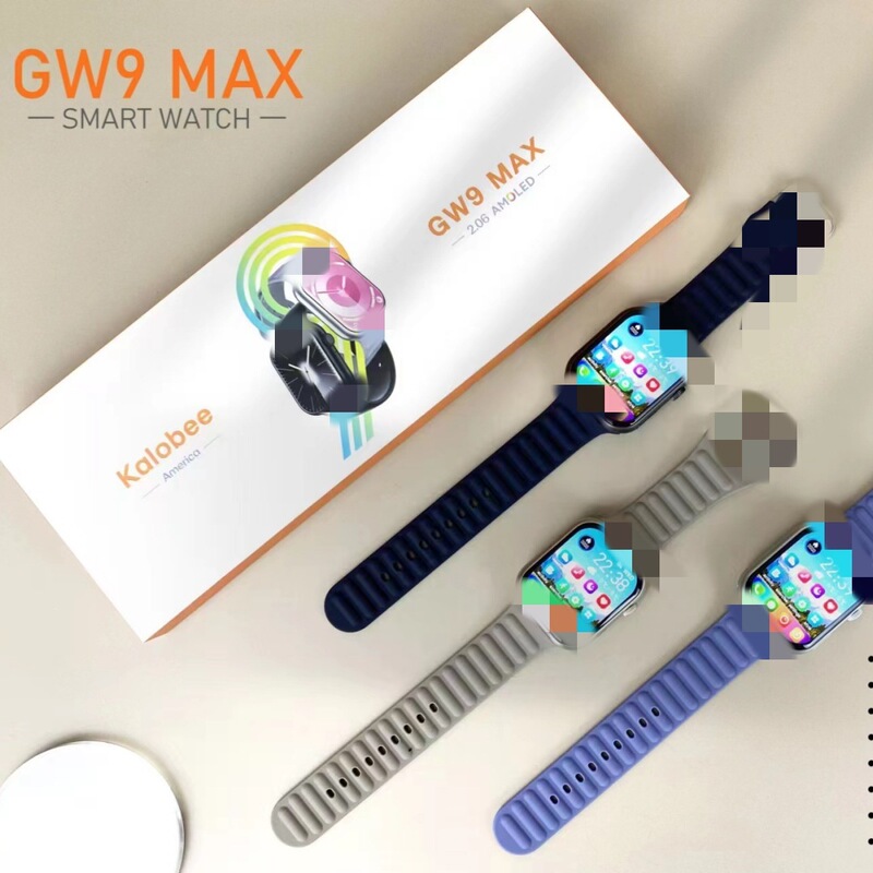 Gw9max Smartwatch with Bluetooth Calling, Screen Phone, Heart Rate Monitoring, Fashionable Health and Sports Heart Rate Monitor, Huaqiangbei