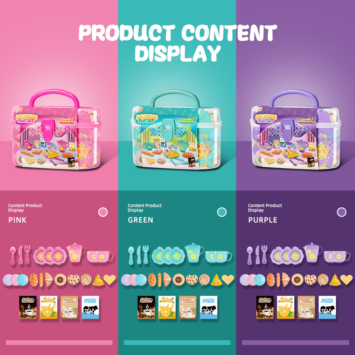 Nuevo cross-border hogar puede cocinar cubiertos de cocina té de la tarde dulces comida infantil caja de almacenamiento de almuerzo