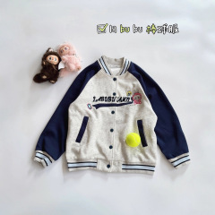 labubu女童棒球服  2025新款宽松韩版休闲港风潮牌夹克外套