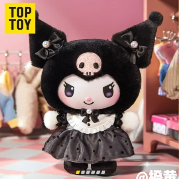 正版三丽鸥家族姐妹团穿搭系列搪胶毛绒盲盒库洛米潮玩礼物|undefined