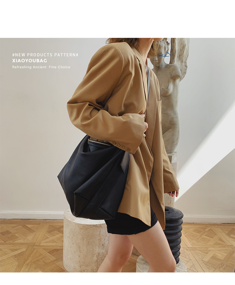  Soft Collapse Izjemno preprost Wind na eno ramo Big Small You Home Vsestranska moda za delo in delo Novo veliko_voghion.com