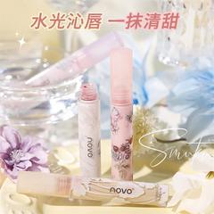 Makeup NOVO Flower Valley Secret Glossy Lip Lacquer Bubble Lip Moisturizing Hydrating Female Student Budget Friendly Lip Color Lipstick