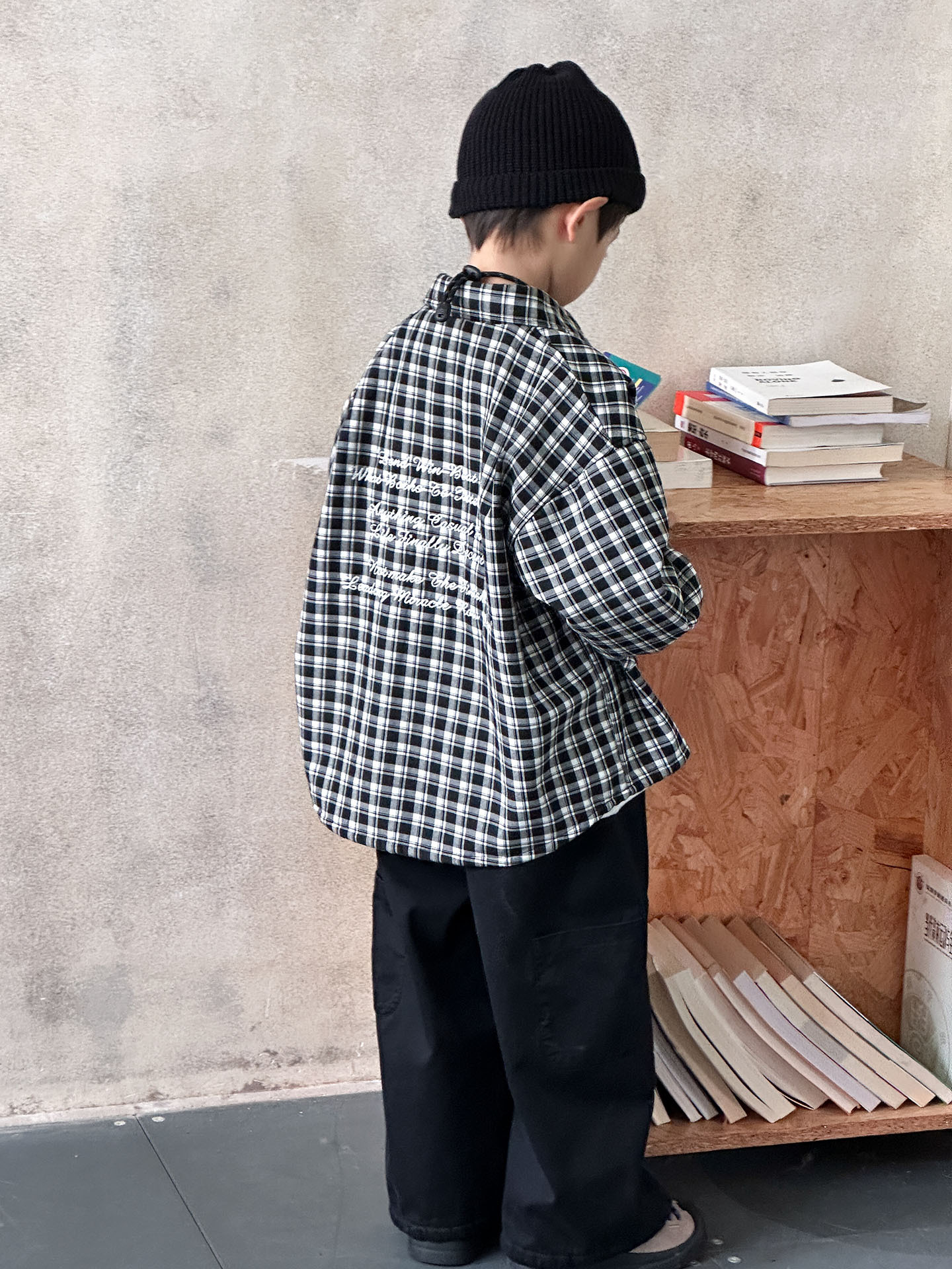 Camisas de invierno para niños Camisas de invierno para niños 2025 otoño y invierno nuevas camisas casuales a cuadros para niños pequeños