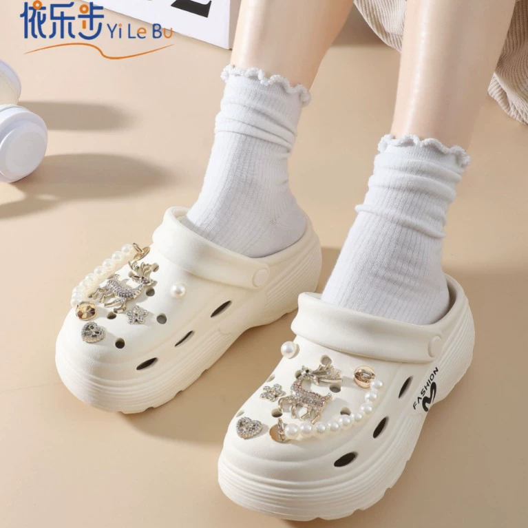 Yile Bu мультфильм толстая подошва садовая обувь для дома EVA летняя мода на улице