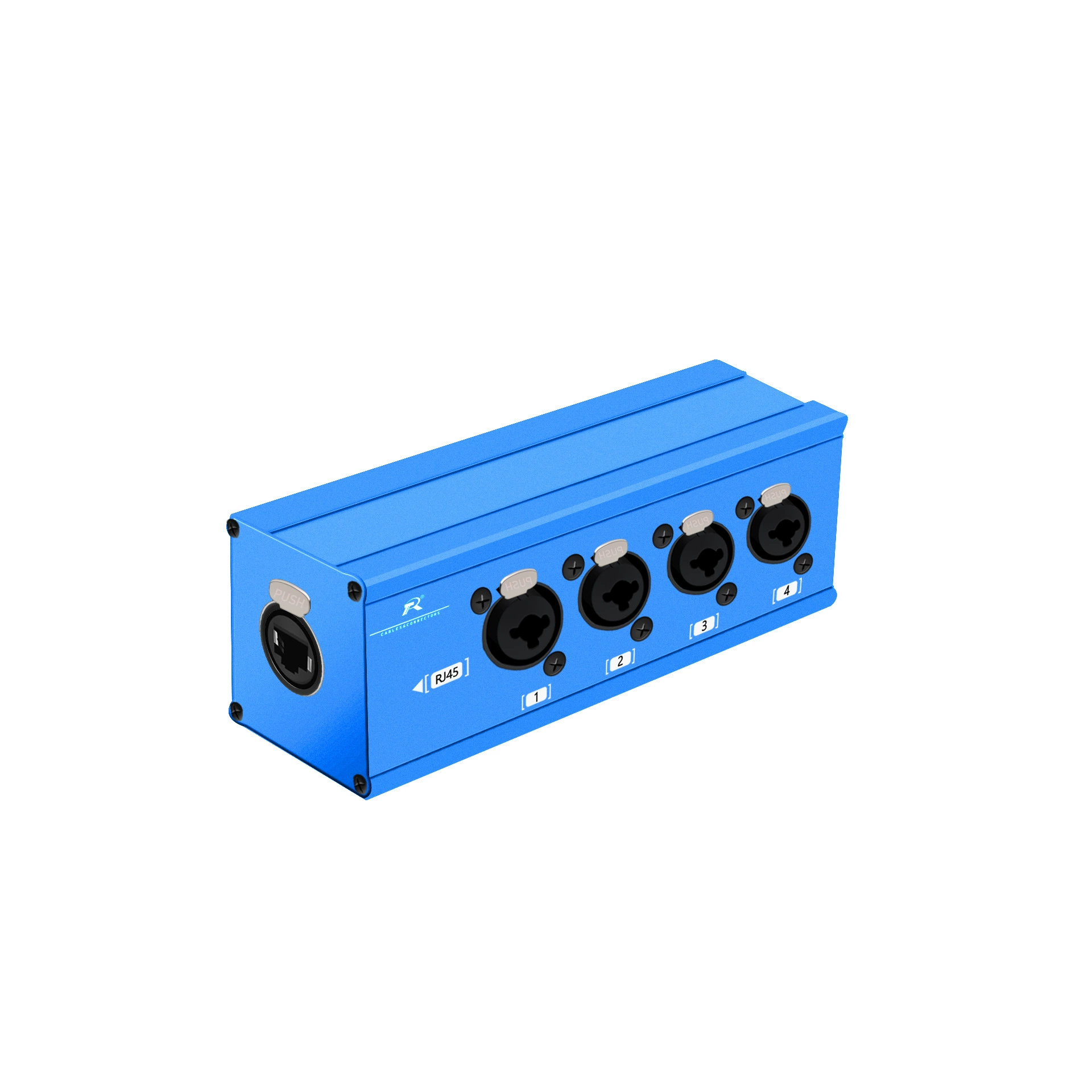 4-проводной XLR на RJ45 передаточный бокс многоканальный бокc расширения кабелей сбалансированный сигнал аудио кабель адаптер коробка