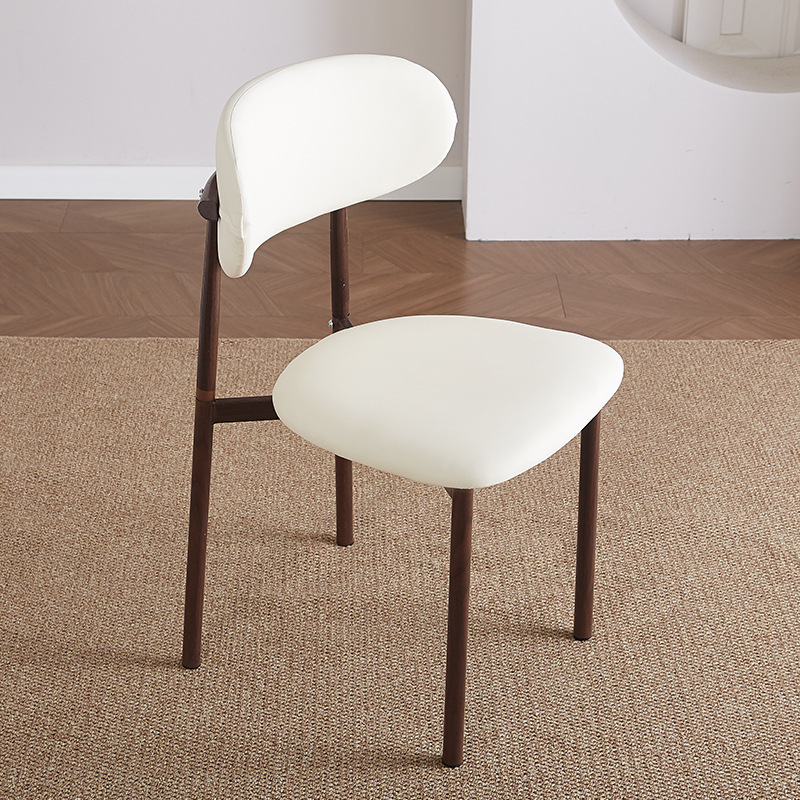Silla de comedor práctica de viento crema silla de comedor doméstica pequeña silla moderna simple silla de restaurante de hotel de estudio