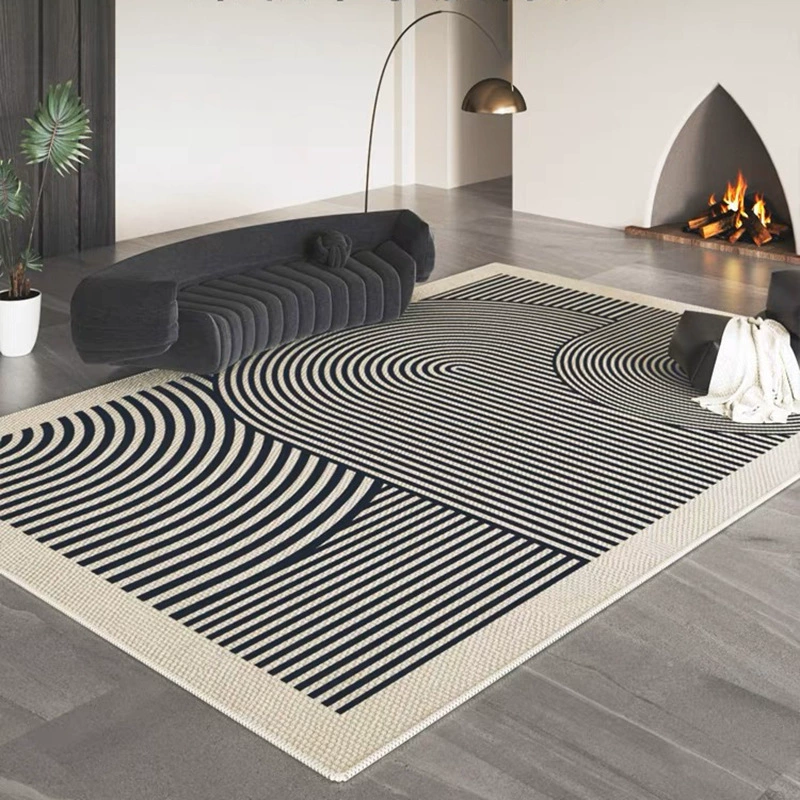 Ковер с петлевым ворсом в стиле легкой роскоши, большая площадь для гостиной, полное покрытие, охлаждающий и нескользящий, домашний устойчивый к пятнам и прост в уходе плед для столика