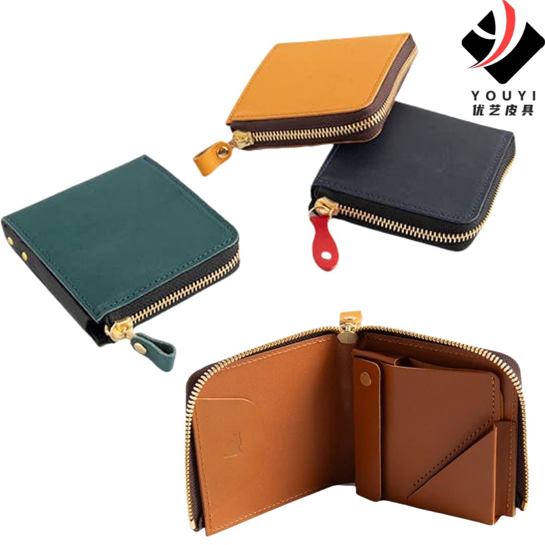 Japanese short design leather wallet