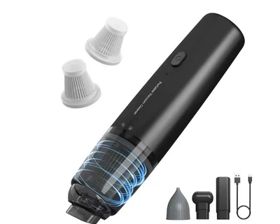 Tozsoranlar — Cleaner, Household Mini Portable - small-color-box-rechargeable-model-plastic-mesh-black-2-filters-1-air-blowing-head