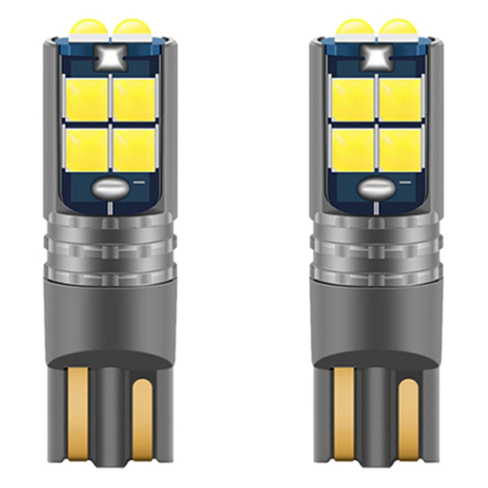 Luz indicadora de ancho LED para coche T10 3030 10SMD, bombilla pequeña de alto brillo y amplio voltaje para lectura, luz de matrícula