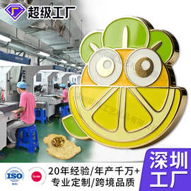 金属年会徽章定制动漫人物锌合金纪念章订做司徽烤漆珐琅胸牌定做