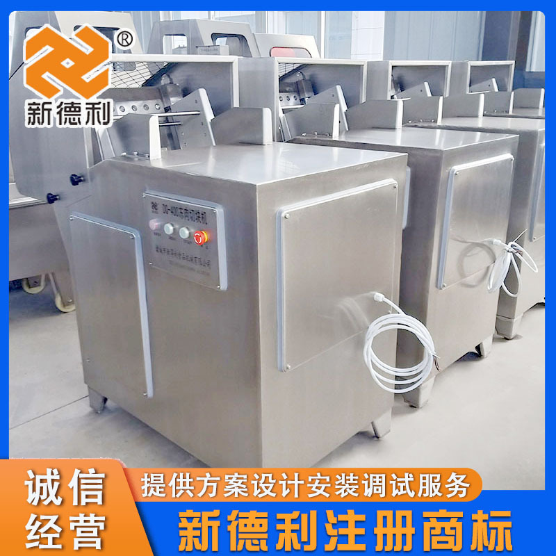 不锈钢牛羊肉切块机全自动冻鱼切块设备商用宠物食品冻肉切肉机器
