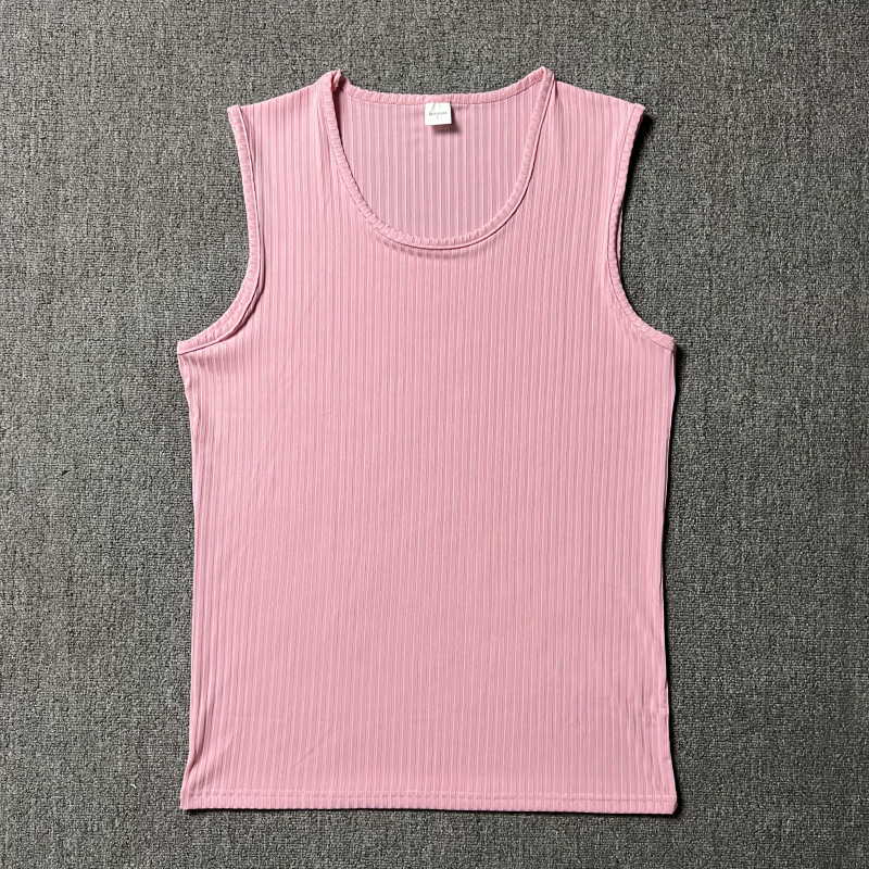 Men's Solid Color Simple Style Round Neck Sleeveless Regular Fit Men's Tops display picture 17