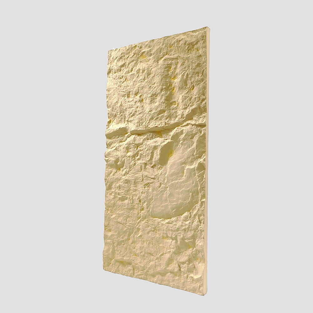 PU piedra de cuero de roca de esquisto nuevo ladrillo Cultural Natural artificial ligero simulación piedra cultural villa de piedra exterior de la pared de fondo