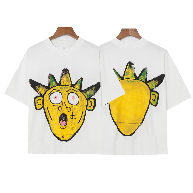 Summer 100% cotton fashionable high street loose casual short sleeved unisex couple T-shirt_viptrois.com