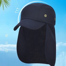 外贸批发夏季防嗮鸭舌帽时尚棒球帽户外登山作业钓鱼遮阳护颈钓鱼