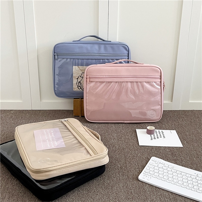 Storage bag pro wholesale tablet simple notebook transparent laptop bag inner sleeve bag ipad Korean ins
