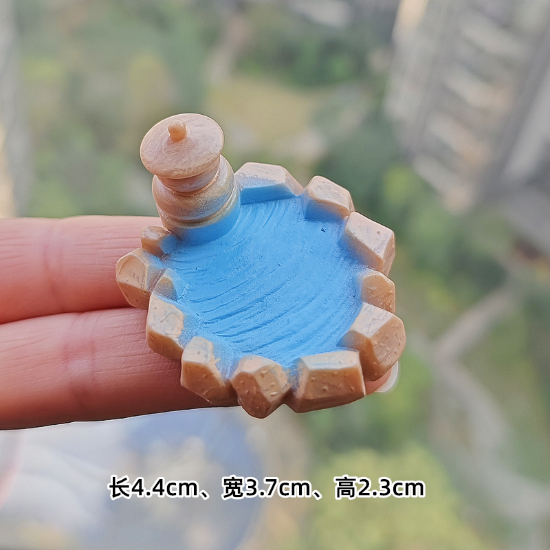 模擬ミニプール池樹脂装飾品マイクロ風景シーン造園アクセサリー手作り素材水槽装飾|undefined