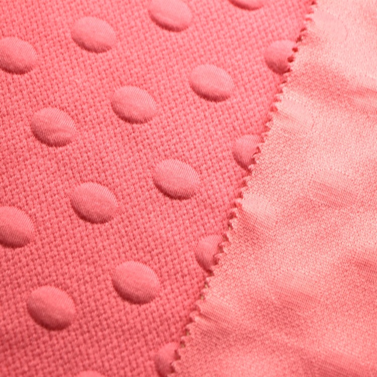 椭圆提花空气层起泡泡布全涤氨纶绗缝提花椭圆3D夹丝空气层布面料