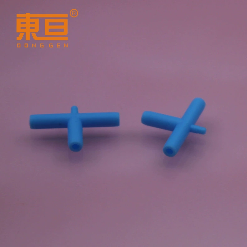 G3T24184 синяя трубчатая тройник с отверстием 2 мм, аксессуары для тройника, внешний диаметр 4 мм, мини-тройник, небольшие производственные детали