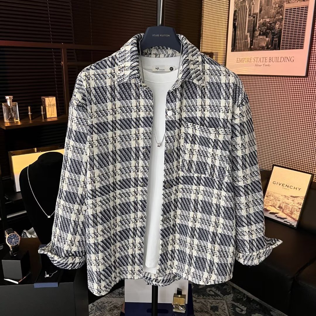 Primavera y otoño 2024 Chaqueta guapa masculina ins High Street Trendy Marca Hong Kong Estilo japonés Harajuku Chaqueta suelta de moda coreana