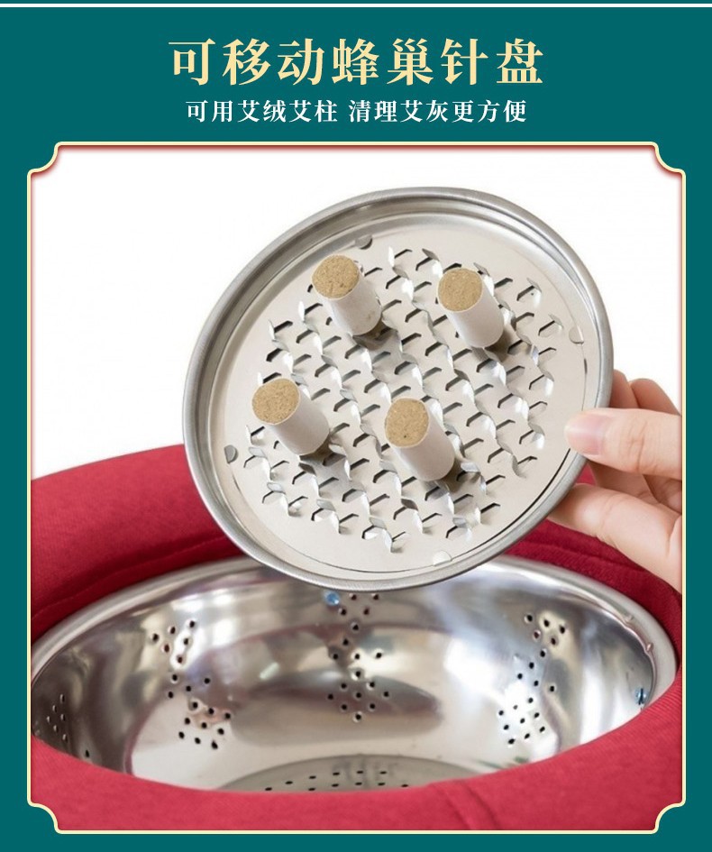 Moxibustion Cushion Accessory Tray Metal Moxa Stick Holder Ash Catcher for Sit Moxa Device key features