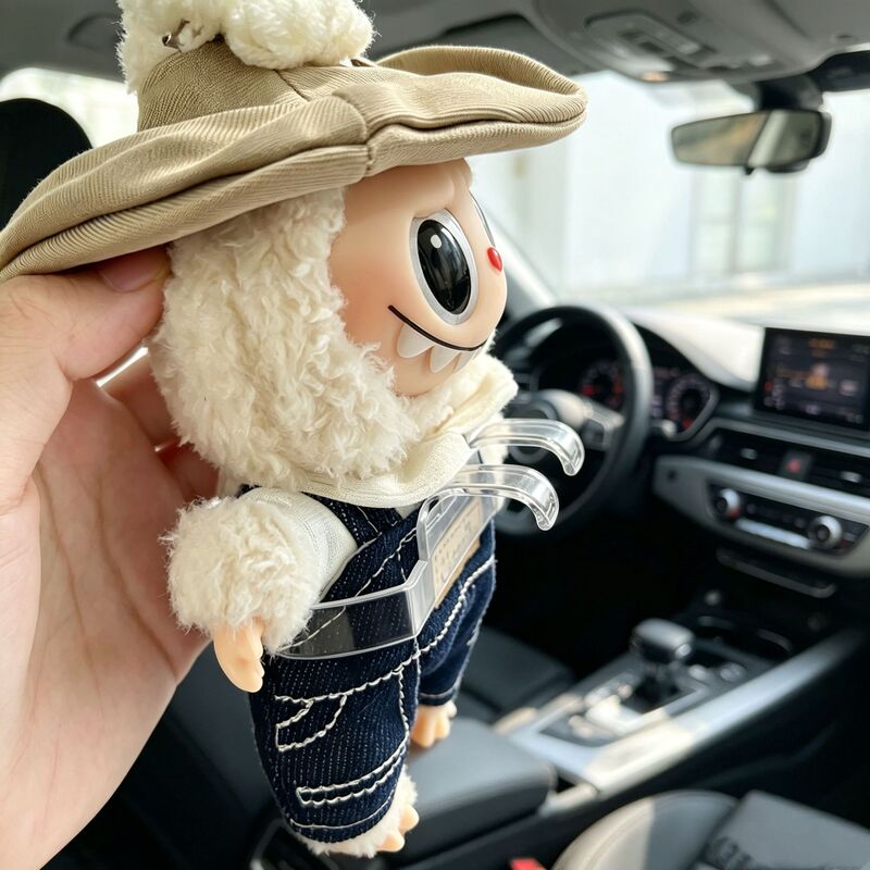 Car screen decoration stand, car doll holder, display screen doll base, hook, doll accessories