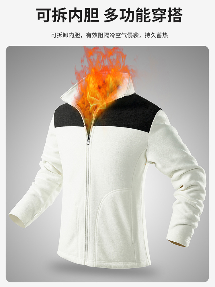 Chaqueta de Montaña Impermeable y Cortavientos 3 en 1 Desmontable, Estilo Unisex, Nueva Colección 2025