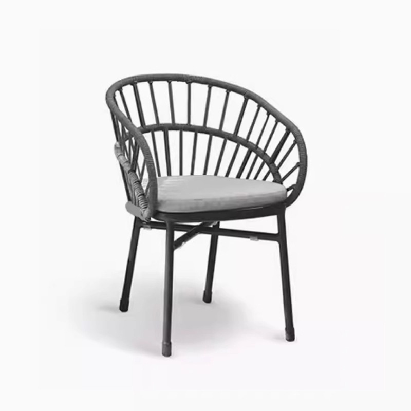 Sofá de caña para tres personas balcón sala de estar de caña mesas y sillas jardín al aire libre mesa de té patio sillas de caña muebles de caña al aire libre