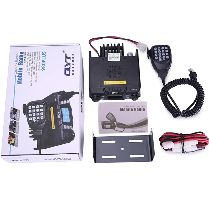 QYT quanyitong KT-980PLUS de alta potencia radio UV de doble etapa de cuatro guardias al aire libre walkie-talkie 75W