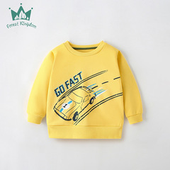 Cotton Sweatshirt Loose Boys Spring and Autumn Season European and American Children's Clothing Children's Clothing Middle Child Baby Long-Sleeved Top Trendy Style